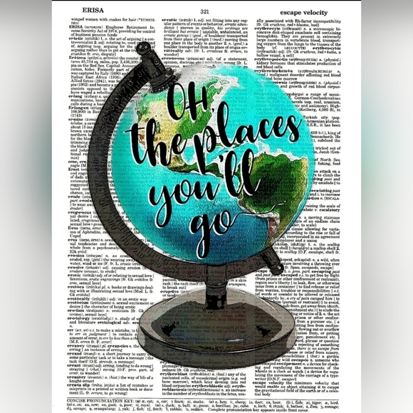 Travel Camper Summer Roadtrip Dictionary Art Print Bundle - Picture 3 of 7